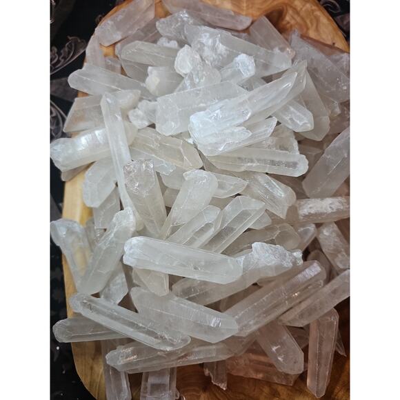 1lb Natural Clear Quartz Crystal Points Original Stones Brazil - Picture 9 of 15